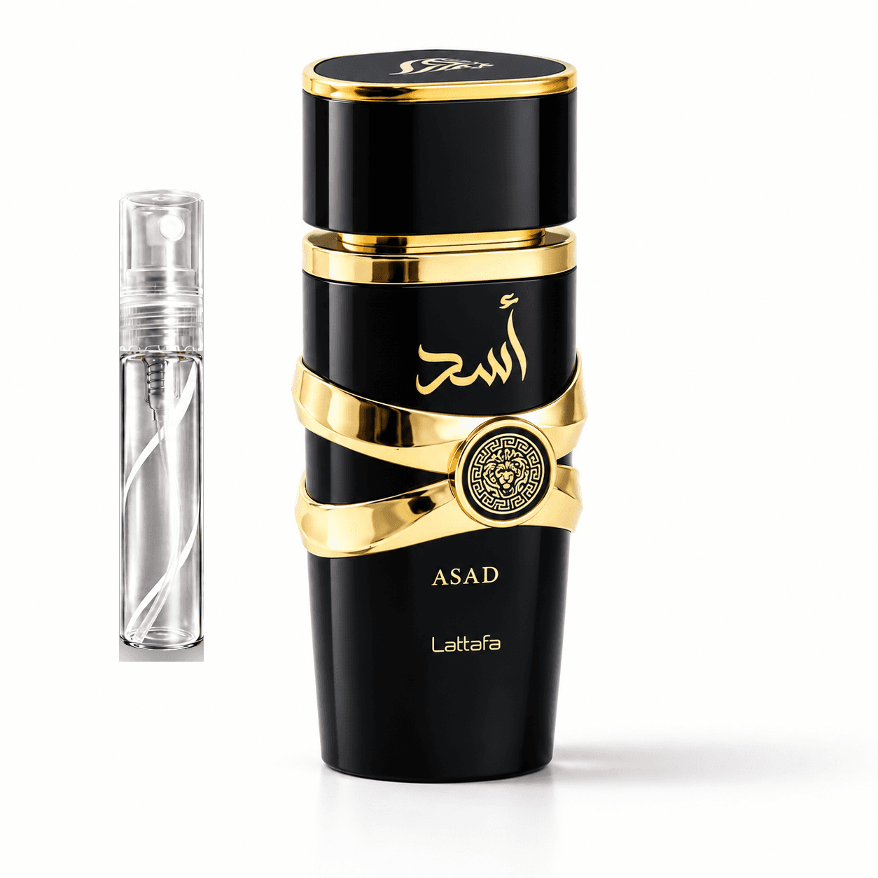 Frasco y decant de 5ml de Asad, Lattafa